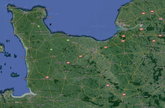 normandy-battlefields-map - Normandy Battlefield Tours